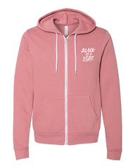 BLACK IS A VIBE FLEECE ZIP UP HOODIE (UNISEX)