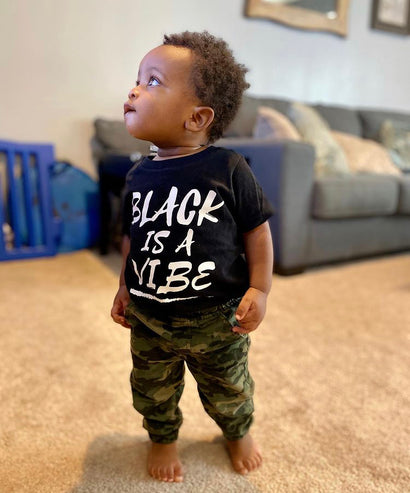 BLACK IS A VIBE TODDLER TEE