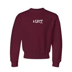 VIBES DON’T LIE CREW NECK SMALL LOGO (WOMEN’S)