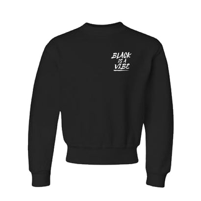 BLACK IS A VIBE CREW NECK WOMEN’S (Small Logo)