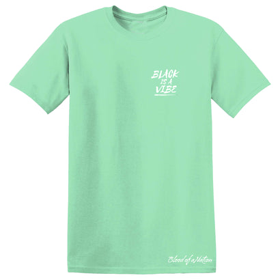 BLACK IS A VIBE TEE SMALL LOGO (UNISEX)