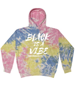 BLACK IS A VIBE TIE-DYE HOODIE (UNISEX)